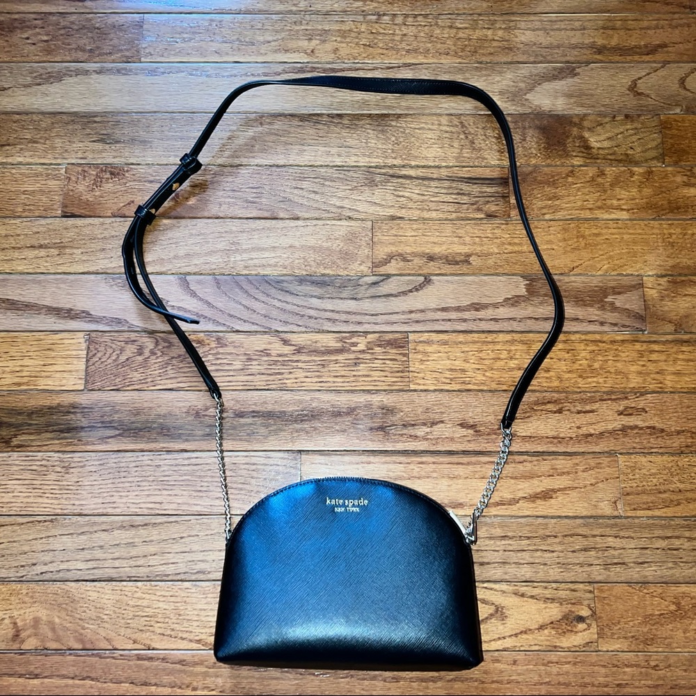 Kate Spade cross body purse ( Black & gold )